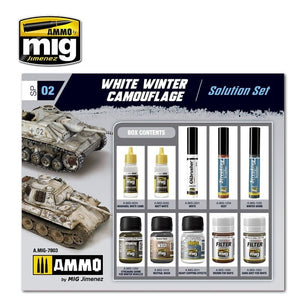 AMMO of Mig Jimenez 7803 - Super Pack White Winter Camouflage - Solution Set - Weathering Set – image 2