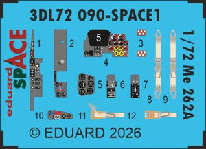 Eduard 3DL72090 Messerschmitt Me-262 A - Space Set Arma Hobby Kits 1/72
