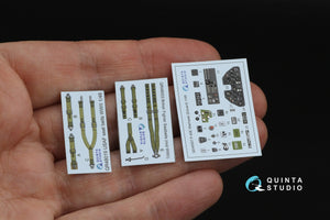 Quinta Studio QD48587 P-40E Warhawk 3D-Printed &amp;amp; colored Interior on decal paper (Eduard) 1/48 – image 2