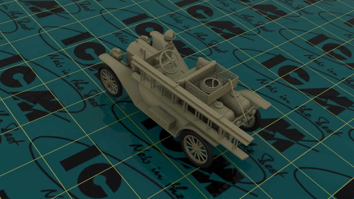 ICM 24017 Model T 1914 Fire Truck with Crew 1/24 – zdjęcie 5