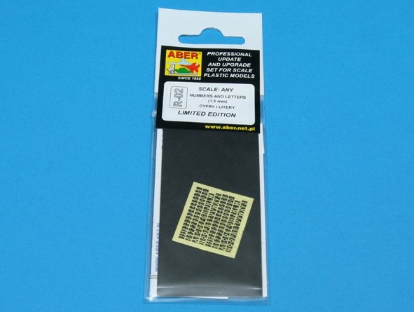 Aber R-02 Numbers and letters (1.5mm) – immagine 3