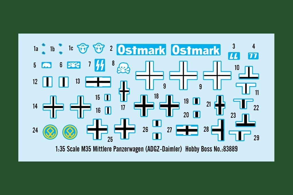 Hobby Boss 83889 M35 Mittlere Panzerwagen ADGZ-Daimler 1/35 – image 4