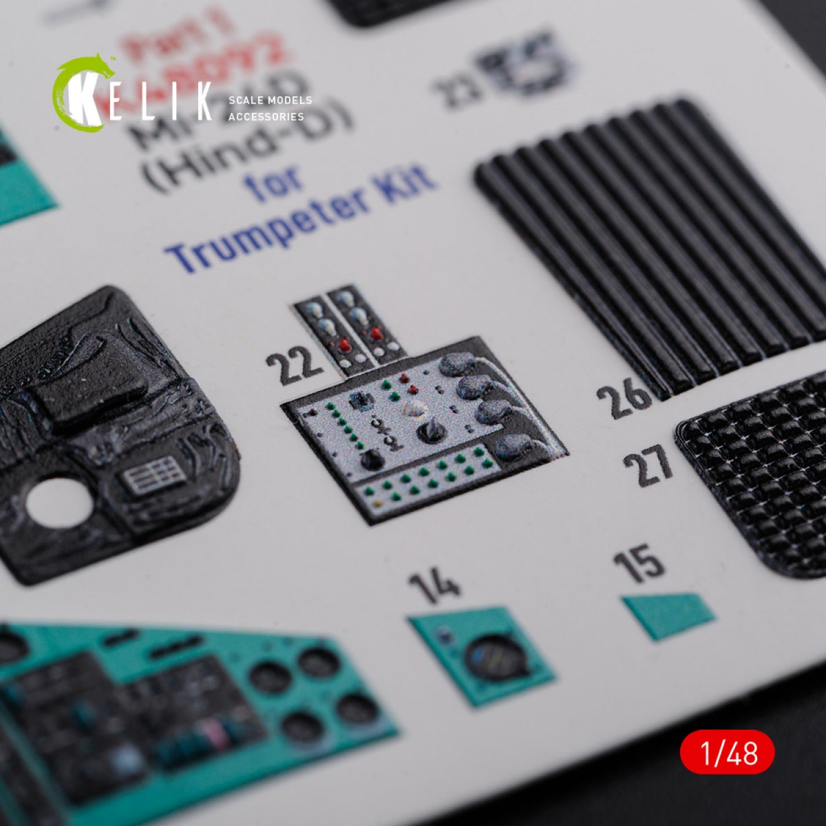 KELIK K48092 Mi-24D (Hind-D) interior 3D decals for Trumpeter kit 1/48 – Bild 7