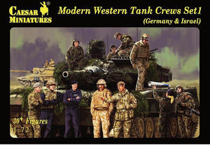 Caesar H102 Modern Western Tank Crews Set 1 (Germany &amp;amp; Israel) 1/72