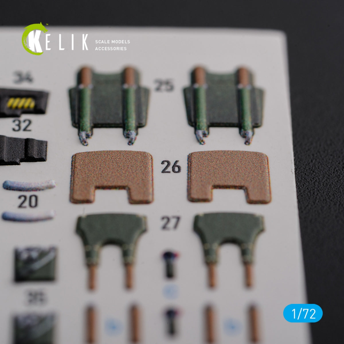 KELIK K72120 Mirage 2000D interior 3D decals forModelSvit kit 1/72 – image 2