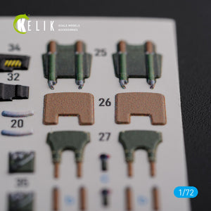 KELIK K72120 Mirage 2000D interior 3D decals forModelSvit kit 1/72 – image 2