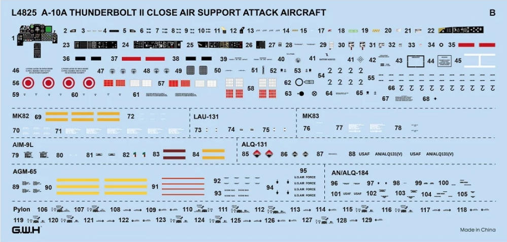 Great Wall Hobby L4825 A-10A Thunderbolt II Close Air Support Attack Aircraft 1/48 – Bild 4