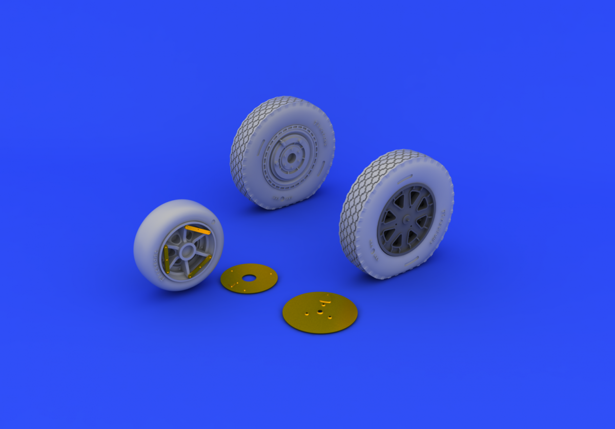 Eduard 632073 P-39 wheels late KITTY HAWK 1/32 – obrázek 2