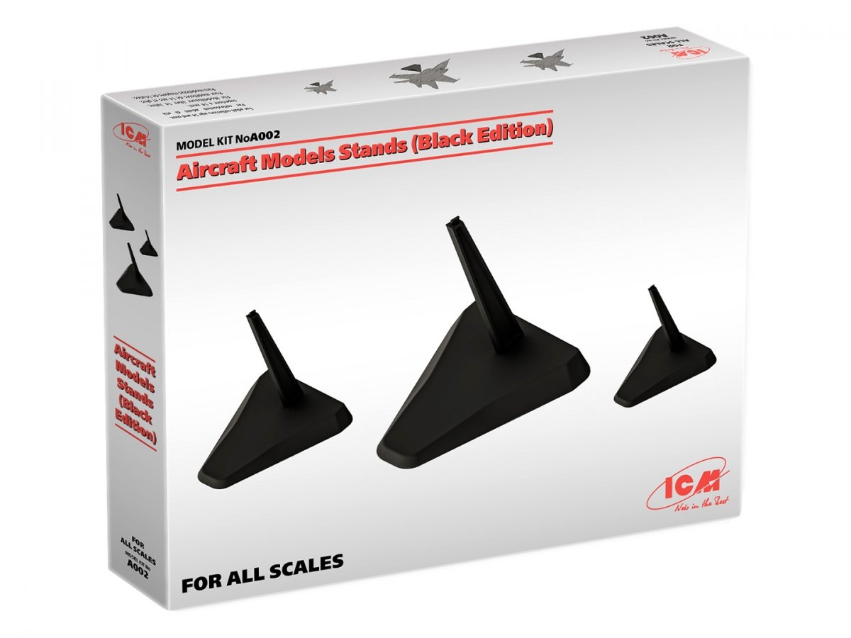 ICM A002 Aircraft Models Stands (Black Edition) – immagine 2