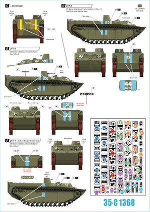 Star Decals 35-C1368 US PACIFIC WARS - IWO JIMA USMC LVT-4 Amtracks 1/35 – image 2