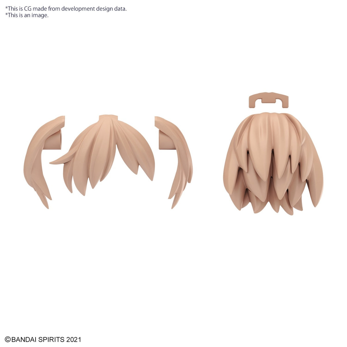 Bandai 67139 30MS OPTION HAIR STYLE PARTS VOL.10 ALL 4 TYPES – image 13