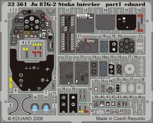 Eduard 32561 Ju 87G-2 Stuka interior 1/32 HASEGAWA – image 3