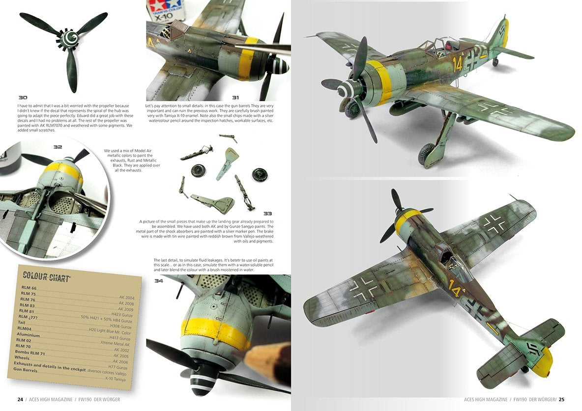 AK Interactive AK2921 ACES HIGH ISSUE 11 FW 190 DER WÜRGER (English) – obrázek 4