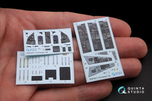 Quinta Studio QD48169 F-117A 3D-Printed &amp;amp; colored Interior on decal paper (for Tamiya kit) 1/48 – image 2