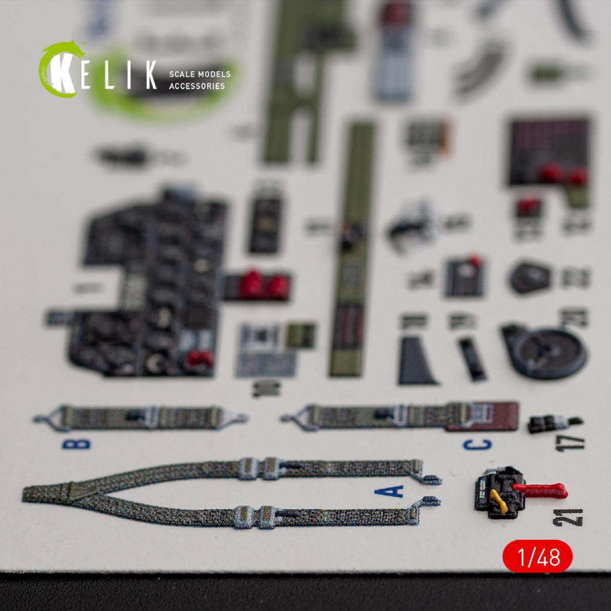 KELIK K48016 Р-47D &amp;quot;Thunderbolt&amp;quot; interior 3D decals for Italeri/Academy kit 1/48 – image 6