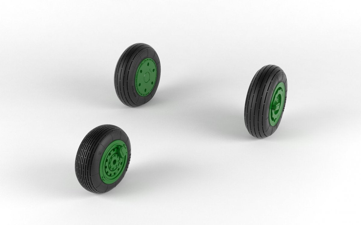 Armory Models AW48027 Mikoyan MiG-21 Fishbed wheels w/ weighted tires, early 1/48 – obrázek 4