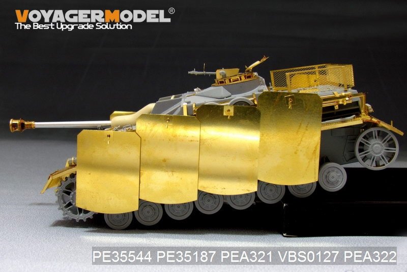 Voyager Model PEA321 WWII German StuG.IV Pivot-Mounting Swinging Type Hull Side Armor Skirts (For DRAGON) 1/35 – image 4