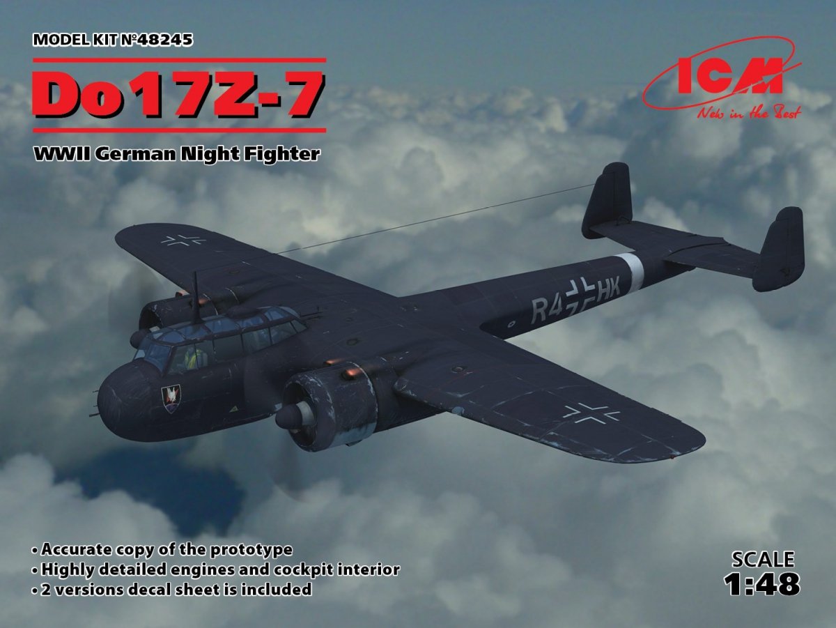 ICM 48245 Do 17Z-7, WWII German Night Fighter 1/48