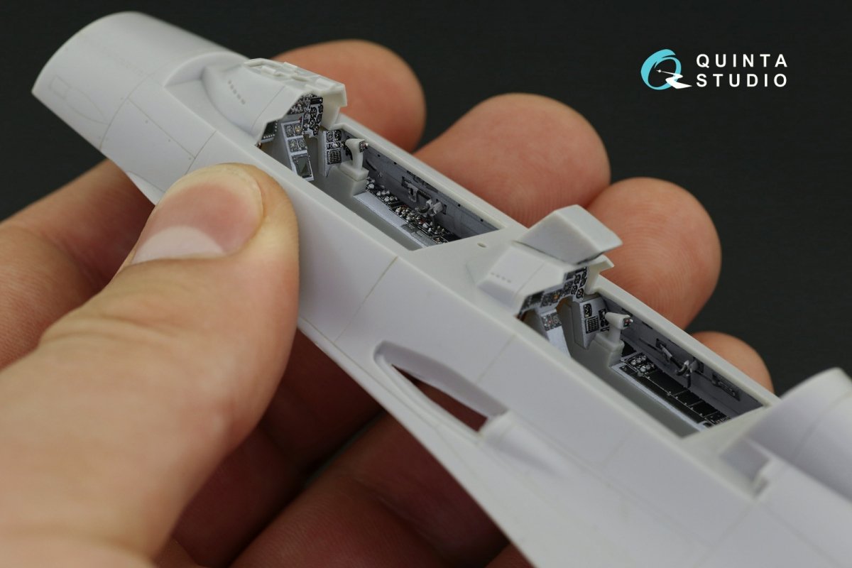 Quinta Studio QD48221 F-16B 3D-Printed &amp;amp; colored Interior on decal paper (Hasegawa) 1/48 – immagine 4