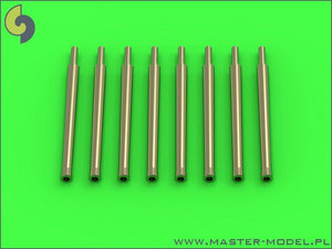 Master SM-350-084 IJN 12.7cm/50 (5in) 3rd Year Type barrels - for turrets with blastbags (8pcs) - most IJN destroyers built 1930-1945 (1/350)