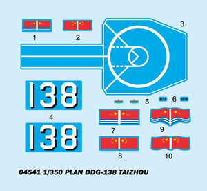 Trumpeter 04541 DDG 138 Taizhou PLA Navy Destroyer 1/350 – immagine 4