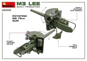 Miniart 35206 M3 Lee early prod. w/interior 1/35 – obrázek 9