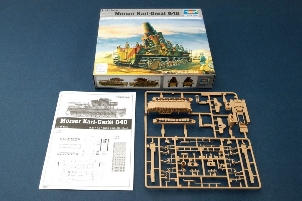 Trumpeter 00101 Morser Karl-Gerat 040/041 (Initial Version) 1/144 – obrázek 2