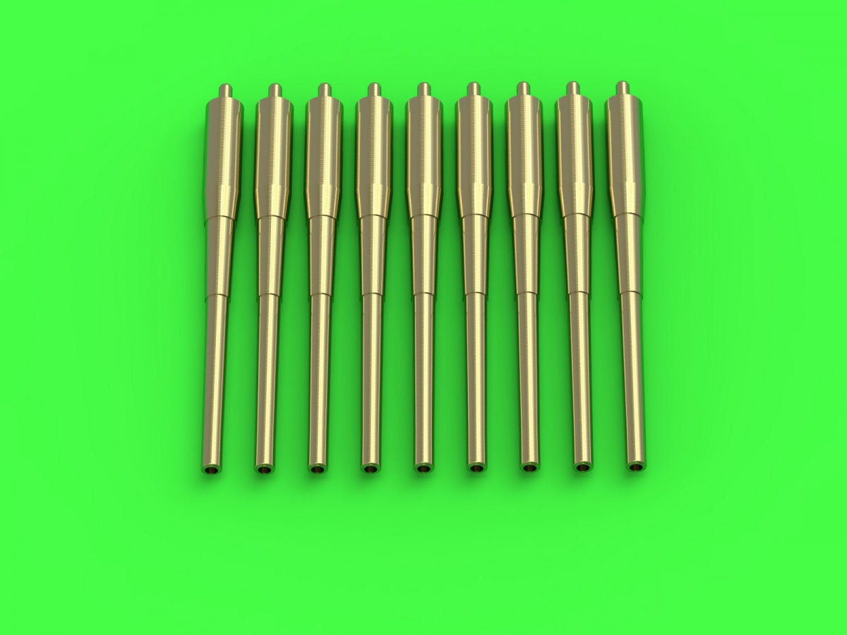 Master SM-700-063 American 12in/50 (30.5 cm) Mark 8 Gun Barrels (9 pcs.) - Alaska (CB-1) and Guam (CB-2) 1/700