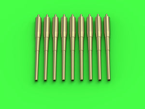 Master SM-700-063 American 12in/50 (30.5 cm) Mark 8 Gun Barrels (9 pcs.) - Alaska (CB-1) and Guam (CB-2) 1/700