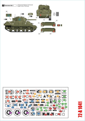 Star Decals 72-A1041 British Shermans. 75th D-Day Special. Sherman Mk I / Mk II / Mk III / Mk I Hybrid 1/72 – obrázek 2