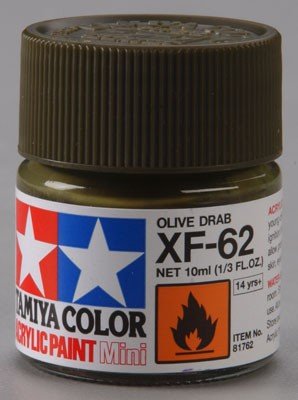 Tamiya 81762 XF62 Olive Drab Acrylic paint 10ml – imagen 4