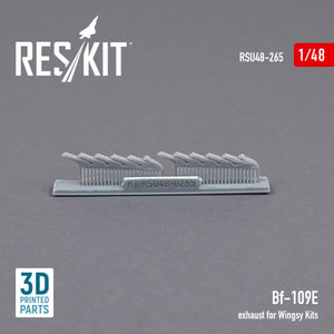 RESKIT RSU48-0265 BF-109E EXHAUST FOR WINGSY KITS (3D PRINTED) 1/48 – image 2