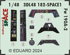Eduard 3DL48182 Fw 190A-2 SPACE EDUARD 1/48