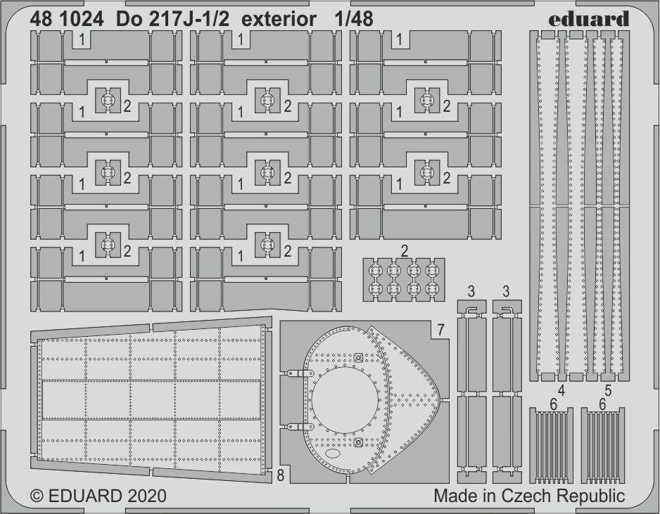 Eduard 481024 For 217J-1/2 exterior 1/48 ICM