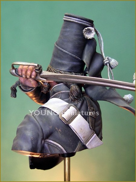 Young Miniatures YH1836 The DeathFrederick the Great&amp;#39;s 5th Hussars 1/10 – obrázek 4