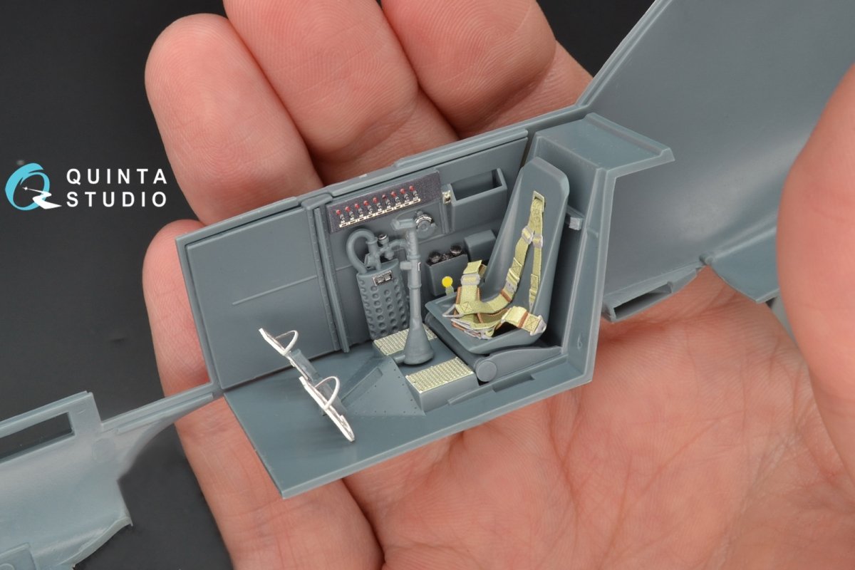 Quinta Studio QD32049 Bf 109E-4 3D-Printed &amp;amp; colored Interior on decal paper (for Eduard kit) 1/32 – Bild 8
