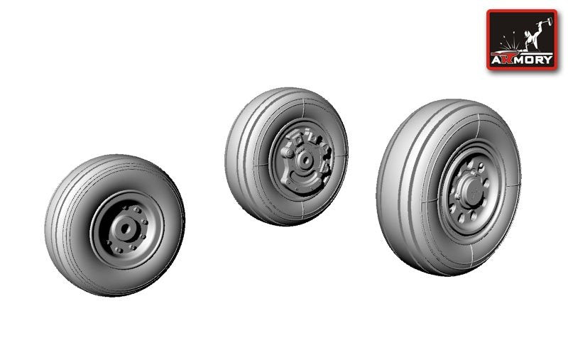 Armory Models AW48303 F-35B Lightning-II wheels 1/48 – immagine 2