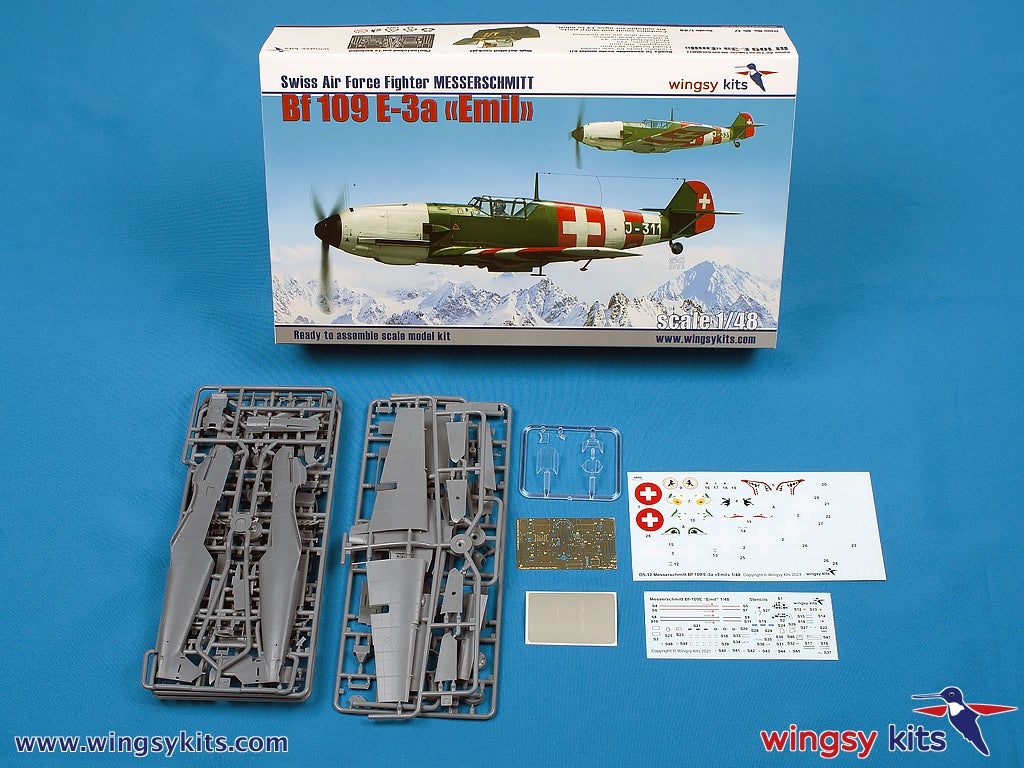 Wingsy Kits D5-12 Swiss Air Force Fighter MESSERSCHMITT Bf 109 E-3a 1/48 – image 2