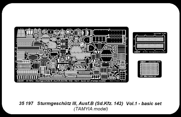 Aber 35197 German anti-tank self propelled gun Sturmgeschütz III, Ausf.B (Sd.Kfz. 142) - vol.1 - basic set (1/35) – obrázek 4