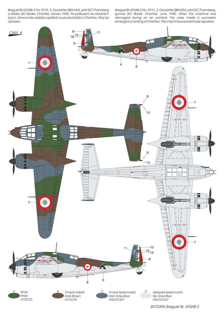 Special Hobby 72396 Breguet Br.693AB.2 &amp;#39;French Attack-Bomber&amp;#39; 1/72 – obrázek 2