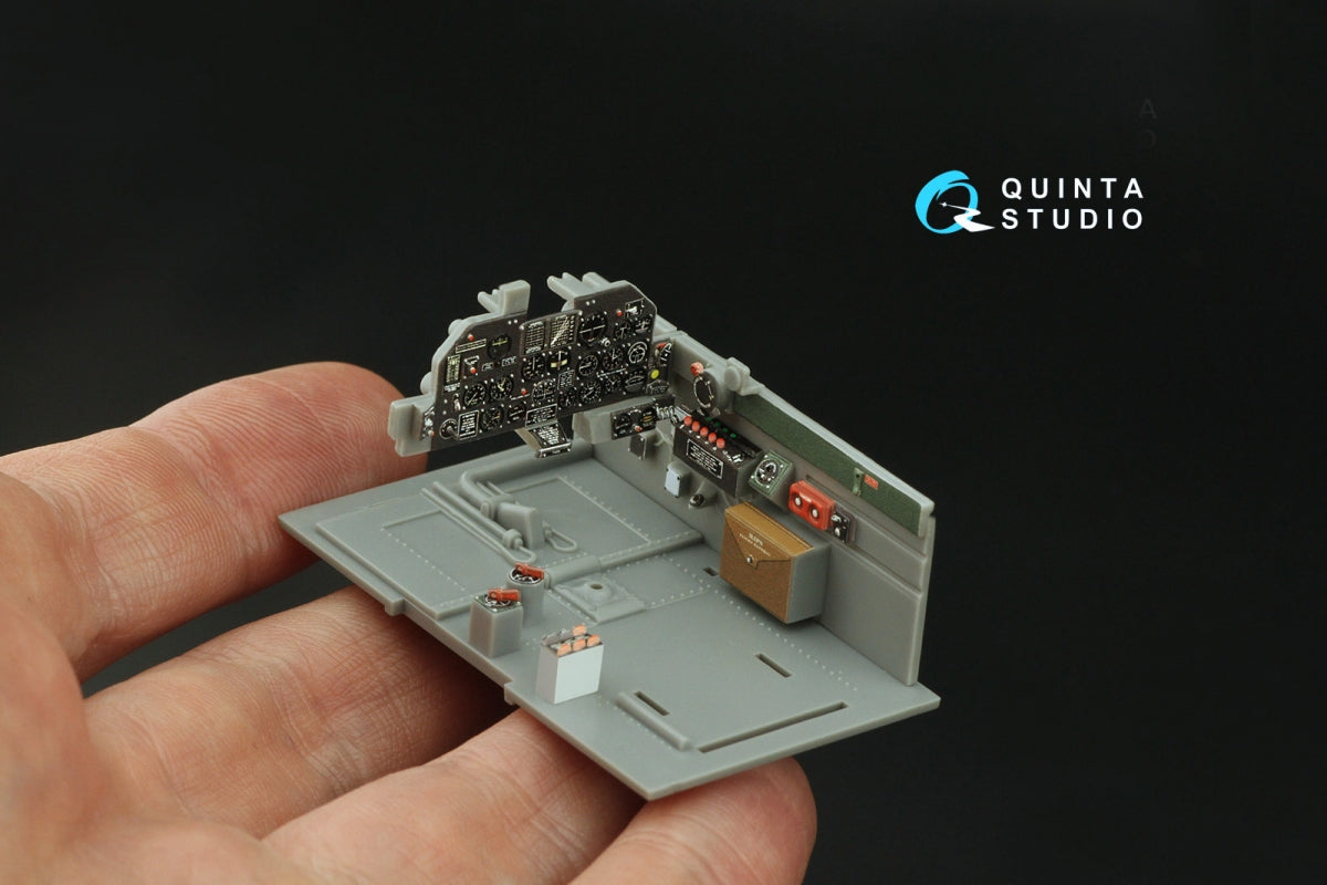 Quinta Studio QD32197 P-47D Thunderbolt Bubbletop Early 3D-Printed colored Interior on decal paper (Hasegawa) 1/32 – immagine 9