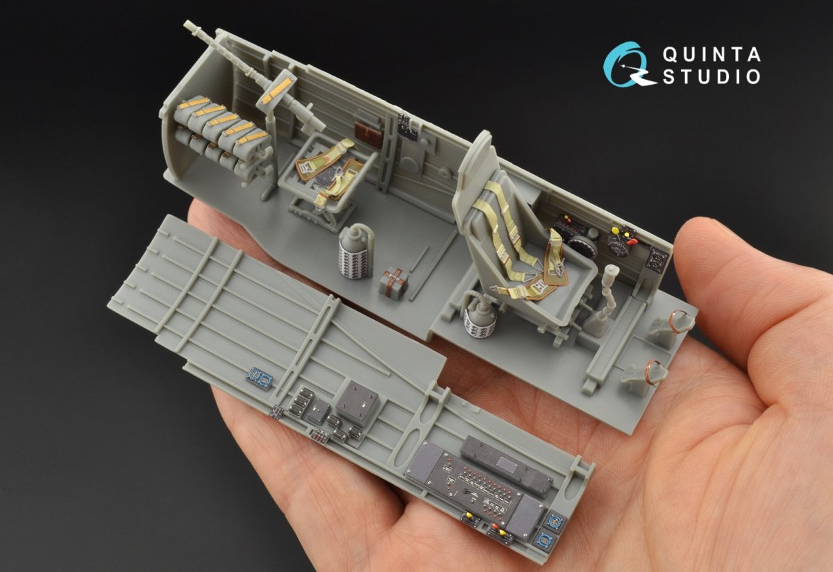 Quinta Studio QD32090 Ju 87B-2/R-2 3D-Printed &amp;amp; colored Interior on decal paper ( Trumpeter ) 1/32 – Bild 6