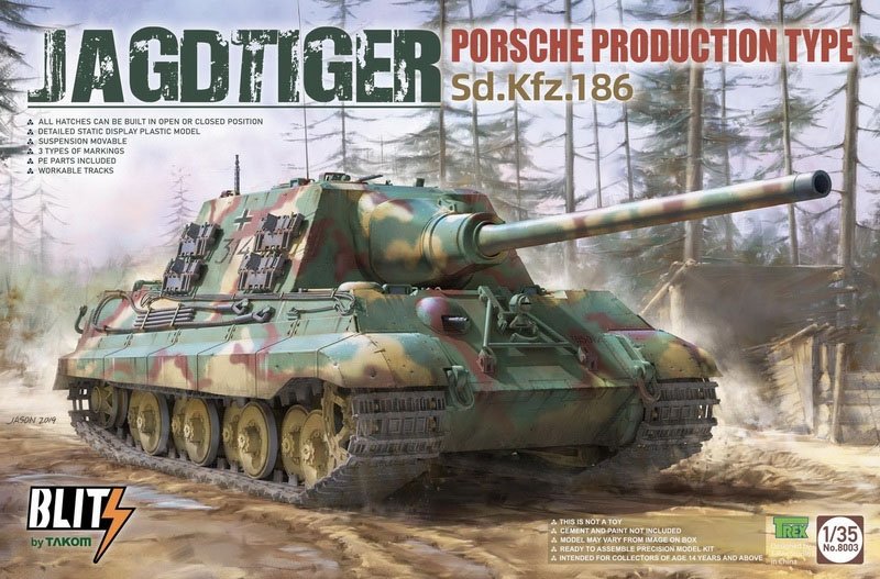 Voyager Model PE351086 WWII German Sd.Kfz.186 Jagdtiger Porsche Production Basic for Takom 1/35 – image 2