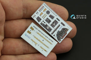 Quinta Studio QD48328 Do 335A Pfeil 3D-Printed &amp;amp; coloured Interior on decal paper (Tamiya) 1/48 – zdjęcie 2