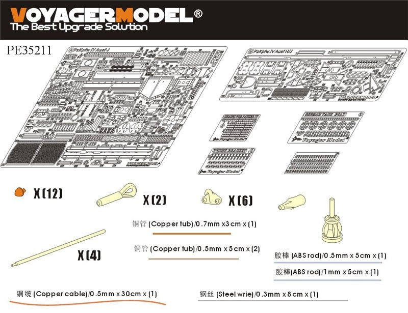 Voyager Model PE35211 WWII German Pz.Kpfw.IV Ausf.J for TAMIYA 35181 1/35 – Bild 2