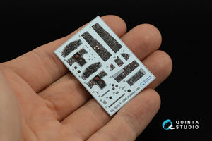 Quinta Studio QD48201 F-104S 3D-Printed &amp;amp; colored Interior on decal paper (Kinetic) 1/48 – image 5
