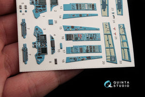 Quinta Studio QD48047 Su-30MKK 3D-Printed &amp;amp; colored Interior on decal paper (for HobbyBoss kit) 1/48 – immagine 4