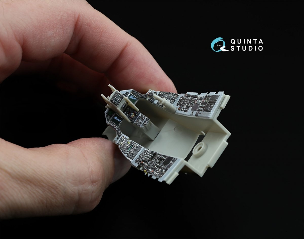 Quinta Studio QD32003 F-16C 3D-Printed &amp;amp; colored Interior on decal paper (for Tamiya kit) 1/32 – immagine 8