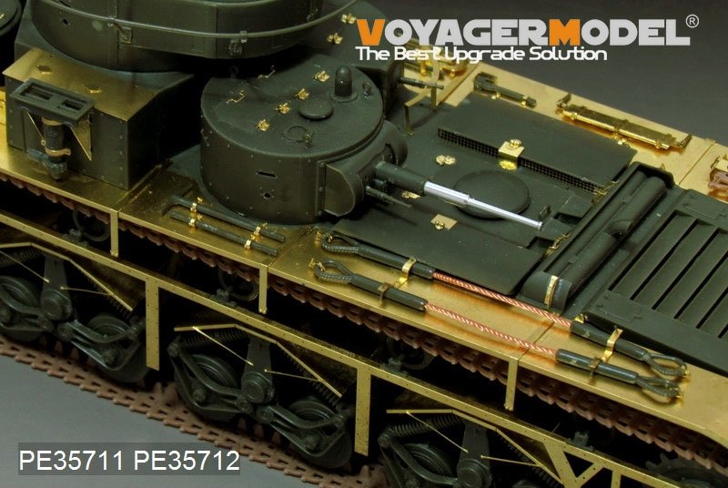 Voyager Model PE35711 WWII Russian T-35 Heavy Tank Basic (Gun barrel Include) (For HobbyBoss 83841) 1/35 – imagen 2