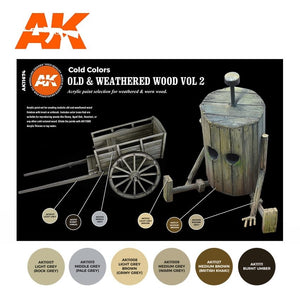 AK Interactive AK11674 3G OLD &amp;amp; WEATHERED WOOD VOL 2 6x17 ml – image 2